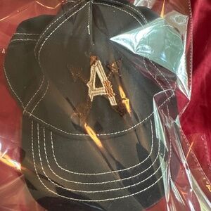 New Kids Black Baseball Cap with Embroidered “A”